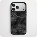 Black Galaxy Phone Case | Monochrome Space Stars Design