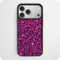 Pink Glitter Leopard Print Phone Case | Bold Animal Design
