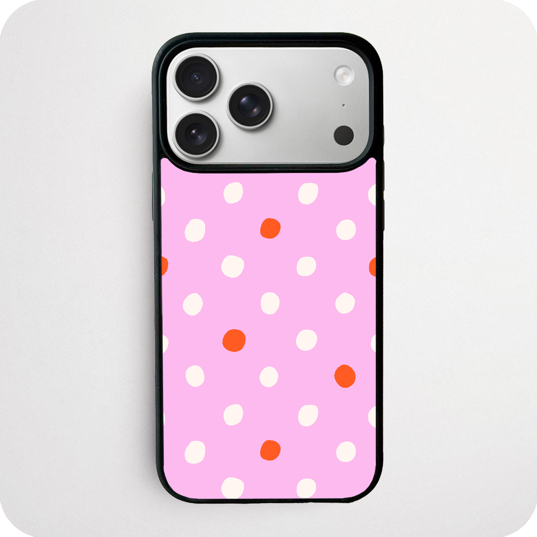 Pink Polka Dot Phone Case | Retro Pop Art Design